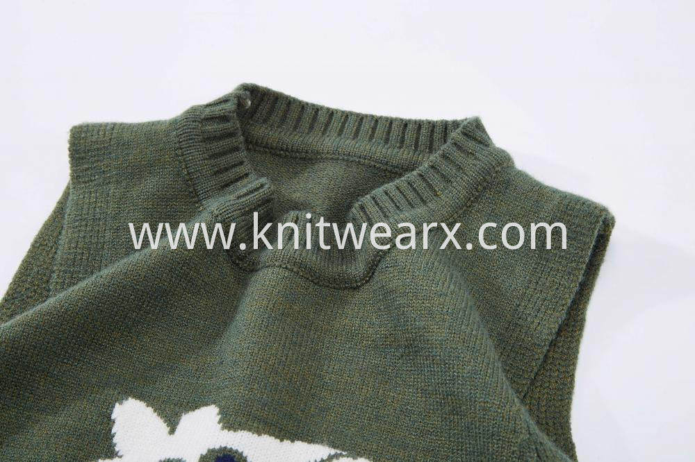 Boy's Lovely Peggy Crew Neck Jaquard Knitted Pullover